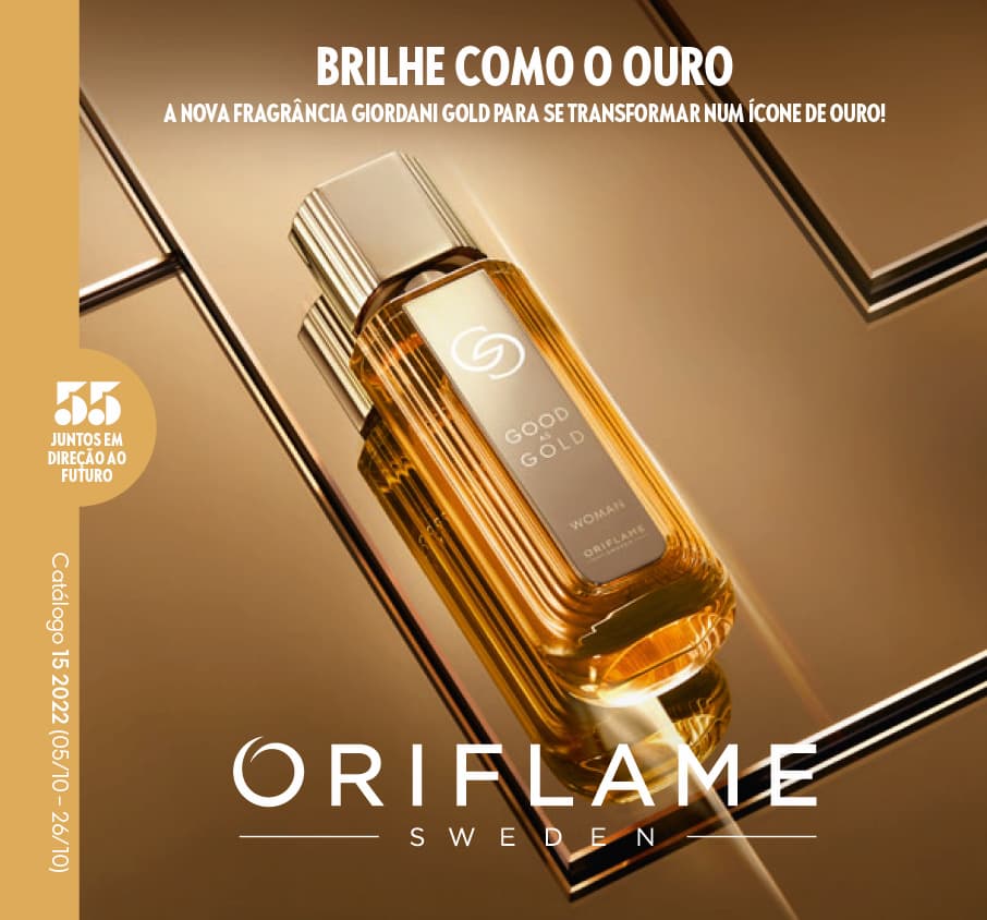 Capa do Catálogo 15 de 2022 da Oriflame