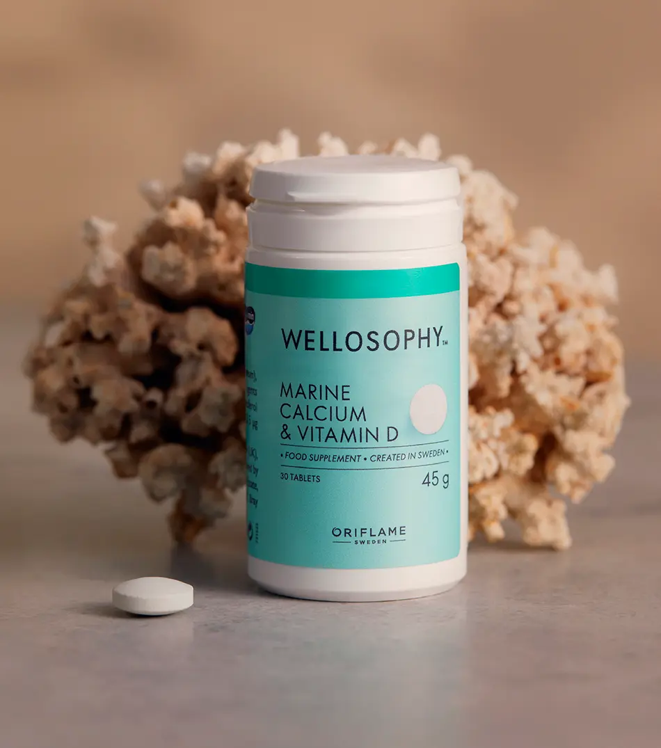 Cálcio e Vitamina D Wellosophy da Oriflame