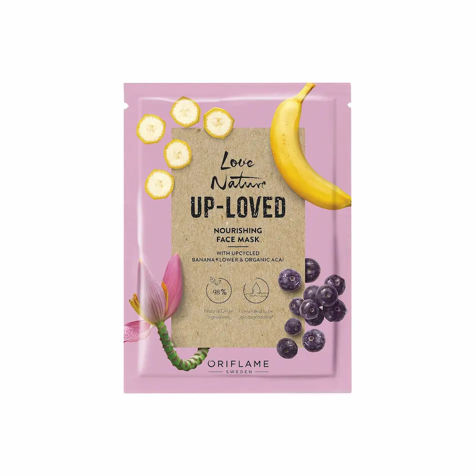 Máscara Facial Nutritiva com Flor de Banana e Açai Biológico Reciclados Love Nature Up-Loved