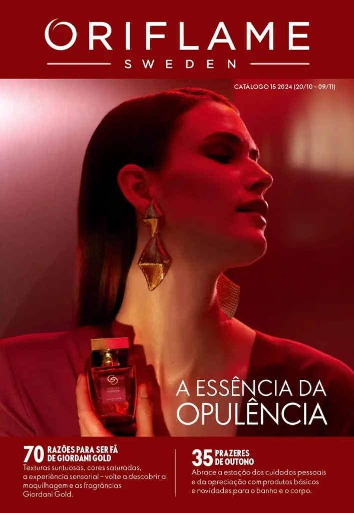 Capa do catálogo 15 de 2024 da Oriflame