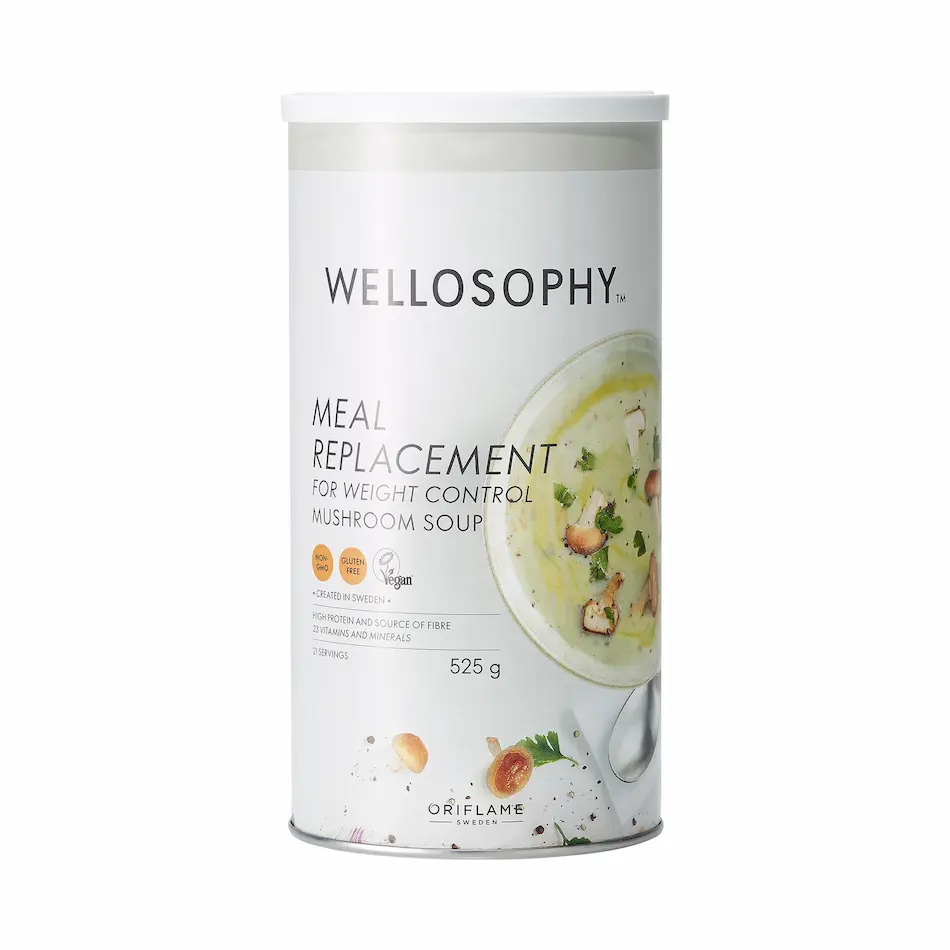 Sopa de cogumelos da Wellosophy da Oriflame