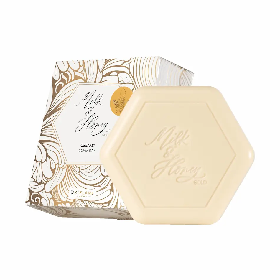 Sabonete Cremoso Milk & Honey Gold da Oriflame