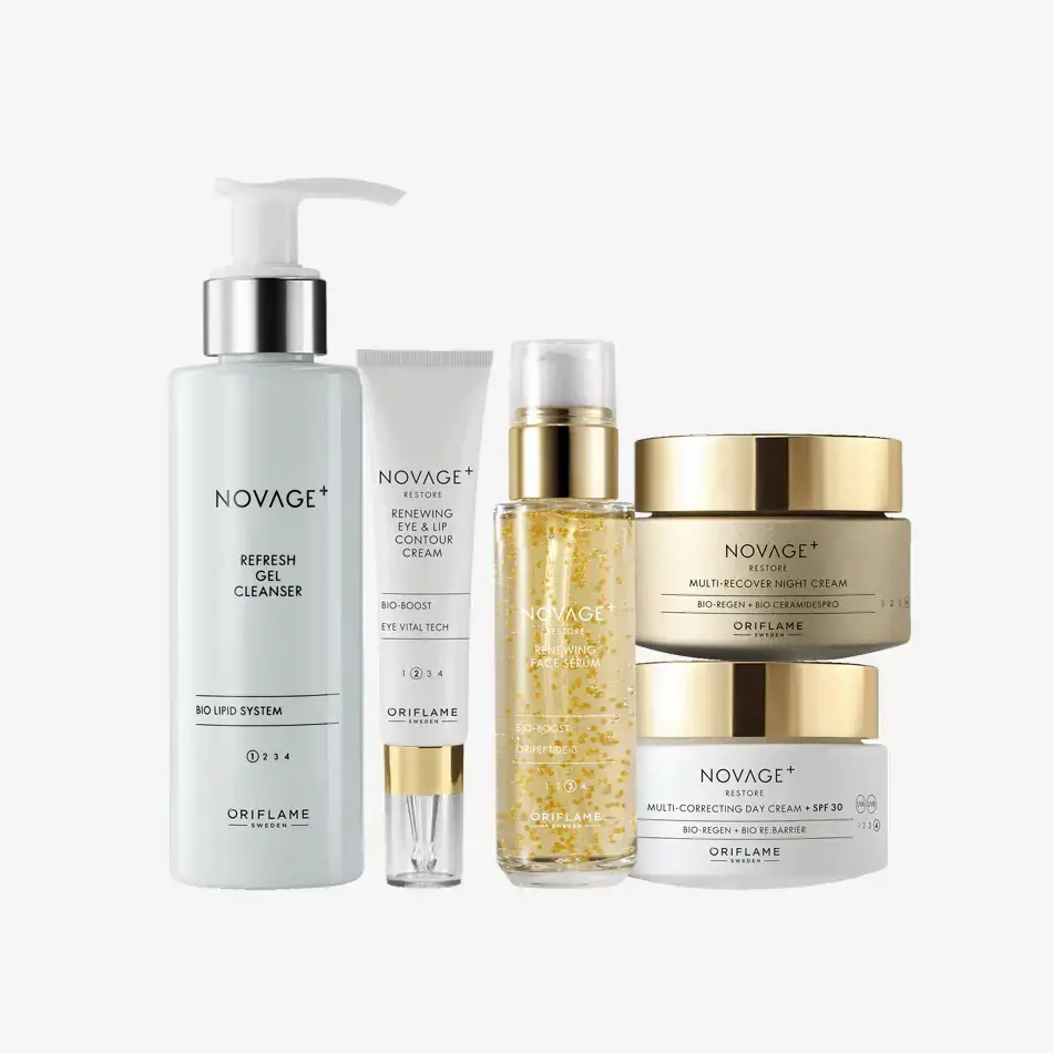 Conjunto Restore Novage+ Oriflame